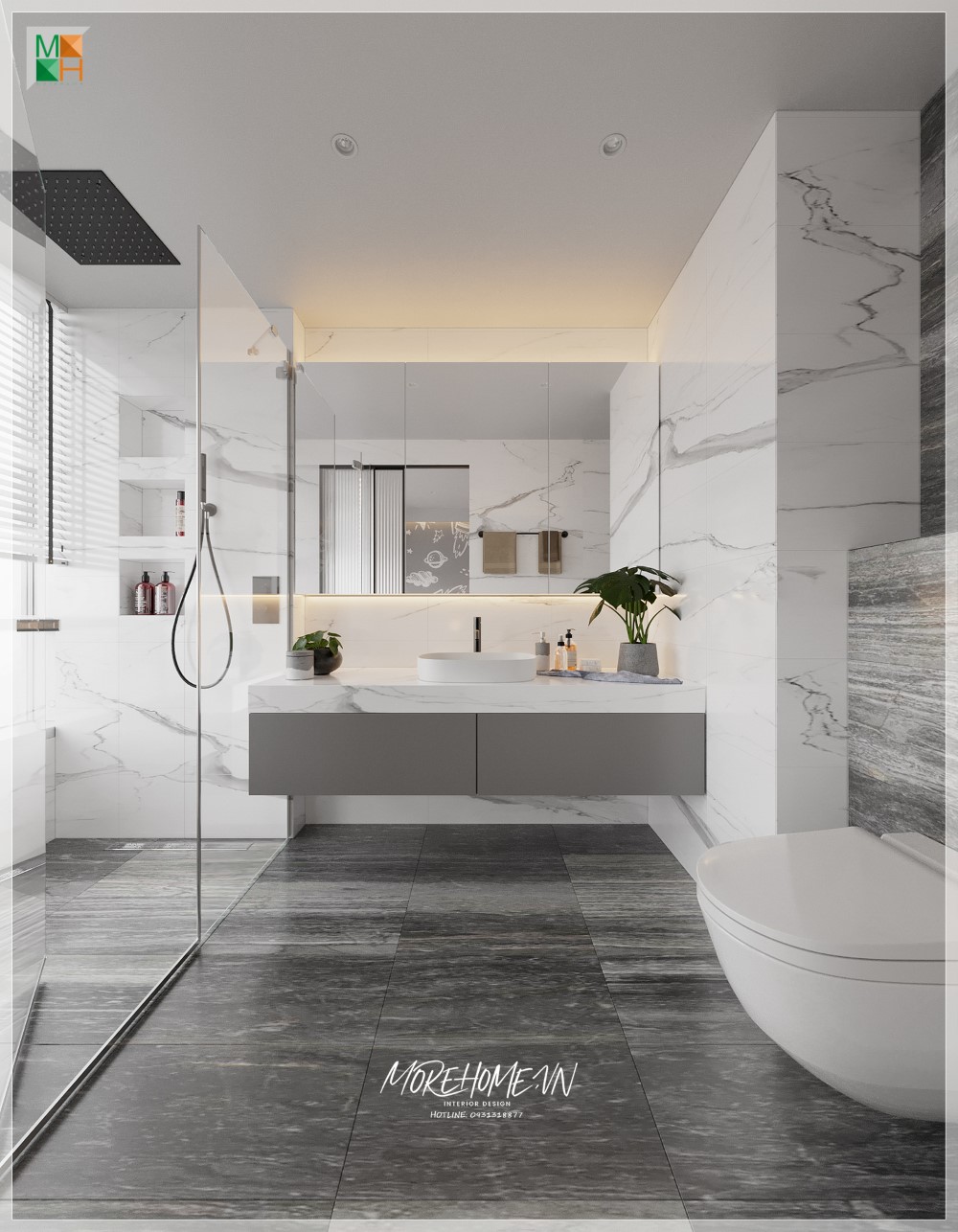 Thiết kế thi công tủ lavabo